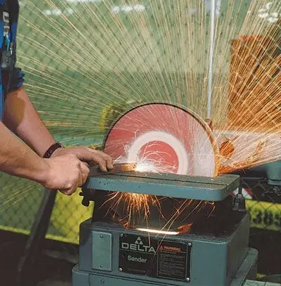 Merit Abrasives 8in 100 Grit Aluminium Oxide Abrasive PSA Disc